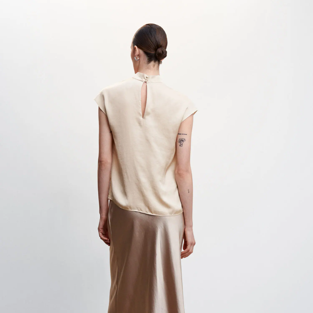 Pleated Midi Skirt